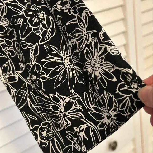 Talbots Petite Stretch Cotton Floral Top - Picture 3 of 5